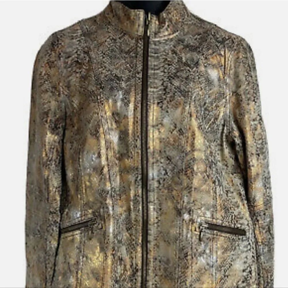 Chico's Reversible Leather Jacket - Picture 10 of 10